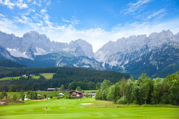 Fototapeta na wymiar Wilder Kaiser mountain, Tirol, Austria