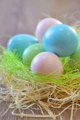 Colorful easter eggs isolated