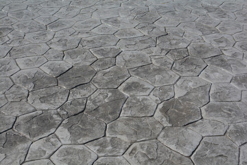 Stamp Concrete floor  texture pattern and background.