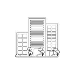 City Urban buildings icon vector illustration graphic design