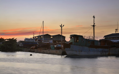Fototapeta premium Port w Cienfuegos. Kuba