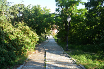 Obraz premium escaleras de piedra en Burgos