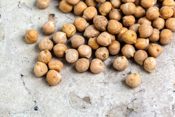 Macro shot of soybeans