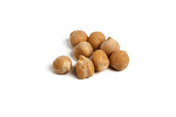 Soybeans isolated on white background