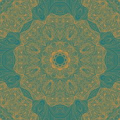 Elegant mandala seamless pattern