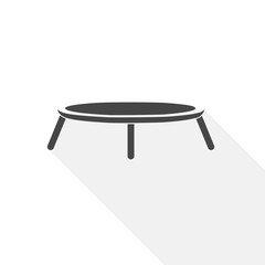 Trampoline jumping icon - vector Illustration