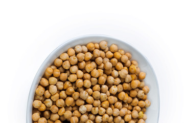 Soybeans isolated on white background