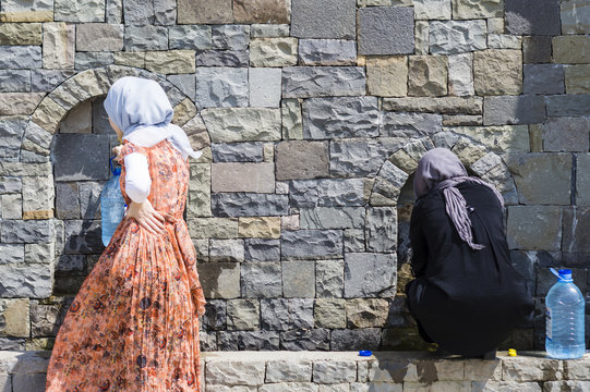 Chechen women in Chechnya, Russia