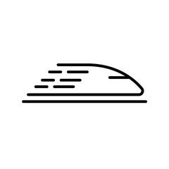 High speed train icon. Vector concept illustration for design