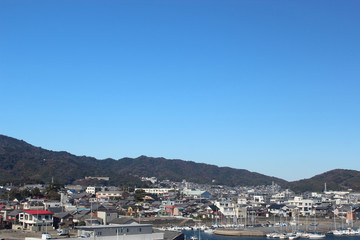 Fototapeta na wymiar 愛知県蒲郡市の風景