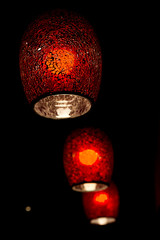 red lamp at home