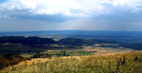 Aussicht ins Tal von Hoher Wand / Niederösterreich