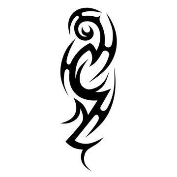 Tribal tattoos design element. Art tribal tattoo.