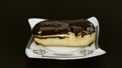 delicious banana hot chocolate cake on plate