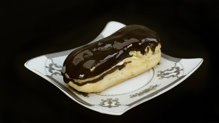 delicious banana hot chocolate cake on plate