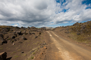 Dirt road in Iceland