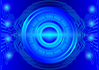 Blue abstract background vector digital technology concept