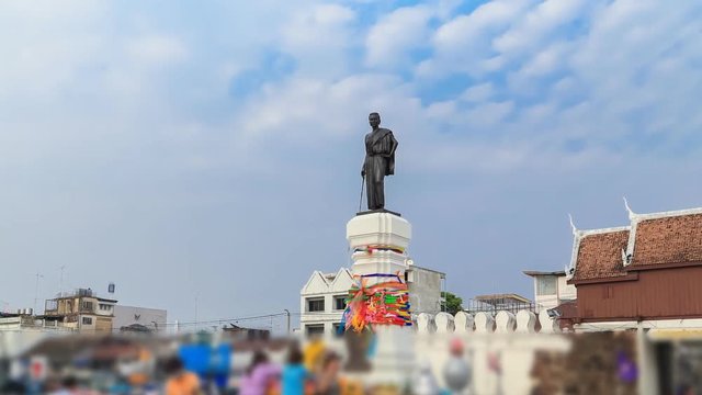 Suranaree statue to worship on April 11, 2015 in Nakhon Ratchasima, Thailandalso called Ya Mo