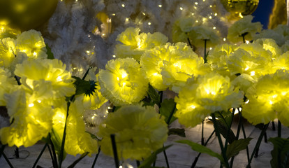 hristmas LED lights in the form of flowers