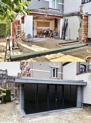 Construction of a New modern extension