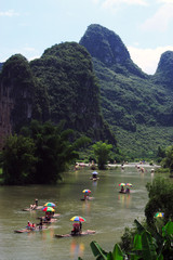 Yangshuo River Bamboo Rafting