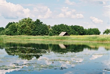 Fototapeta premium Braslav, BELARUS - JULY 25, 2008: The most beautiful nature of the Braslav Lakes.