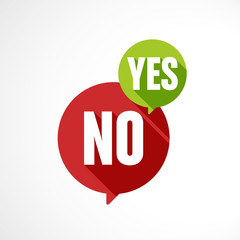 bulle dialogue yes et no