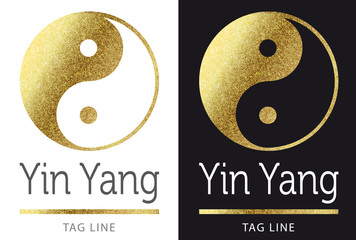 Logo Yin Yang Golden
