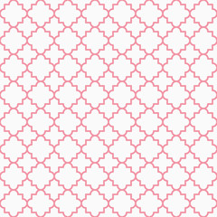 Fototapeta premium Traditional quatrefoil lattice pattern outline