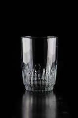 The glass on the black