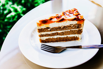 Dessert is coffee cake.