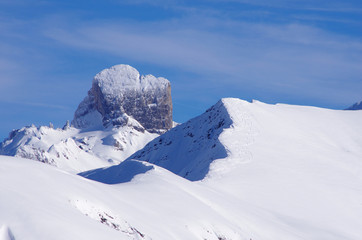 paysage hivernal en montagne - pierra menta