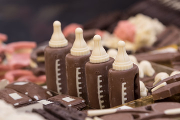 Creazioni di cioccolato fondente