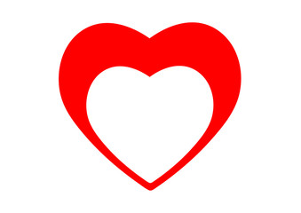heart icon frame vector