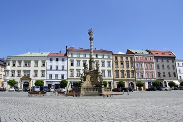 Architecture from Olomouc with blue sky
