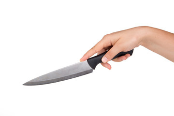 Isolated Knife on Hand