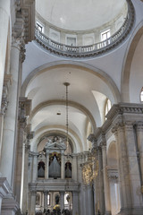 Fototapeta na wymiar Church of San Giorgio Maggiore interior in Venice, Italy.
