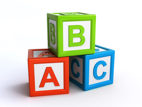 abc alphabet cubes