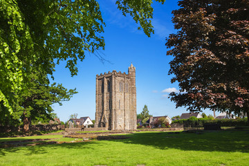 The Remains of Cambuskenneth Abbey an Augustinian monastery located near Stirling. Scotland, UK.