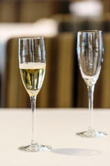 champagne glasses