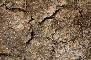 soil ground textured background, dirt, natural crack mud surface