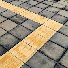 Blind tactile way