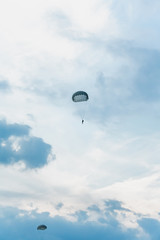Fototapeta na wymiar Skydiver in the sky