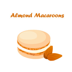 tasty macaroon cookie