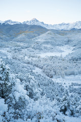 winter mountain range colorado