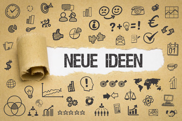 Neue Ideen / Papier mit Symbole