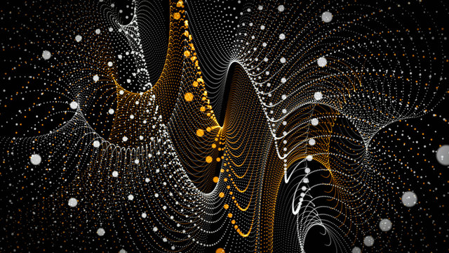 Futuristic particle stripe background design illustration