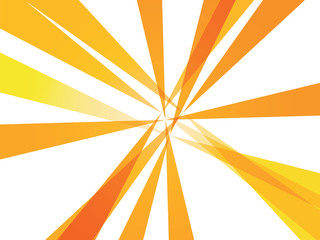 abstract yellow orange rays background