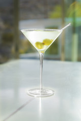 Ice Cold Martini on Sunlight Bar
