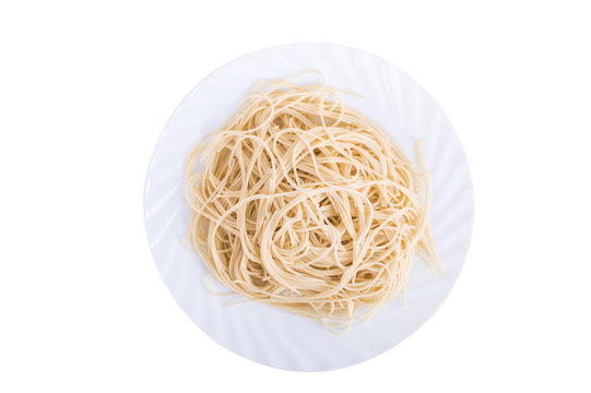 pasta in a white plate